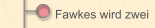 Fawkes wird zwei